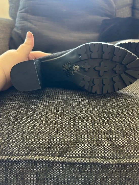 Black Color Zip On Side Allegra K No Box - Picture 4 of 4